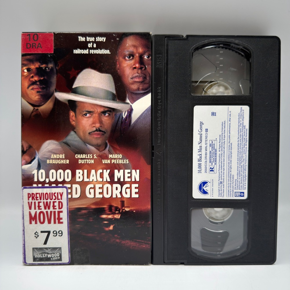 10,000 Black Men Named George VHS‎ Andre Braugher Paramount Pictures RARE OOP